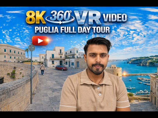 Gallipoli in 8k 360 || a budget friendly summer  vacation destination  in Italy.