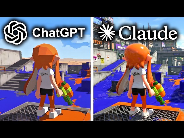 ChatGPT vs Claude Make Splatoon From Scratch
