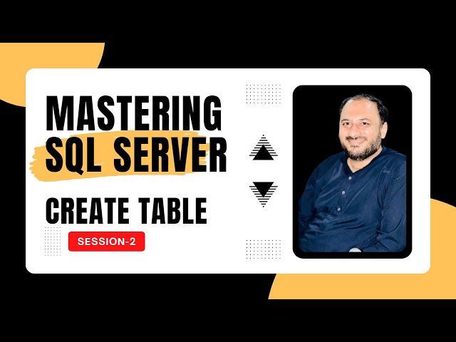 Complete SQL Server Training: Creating Tables with Query in SQL @W3Skillset