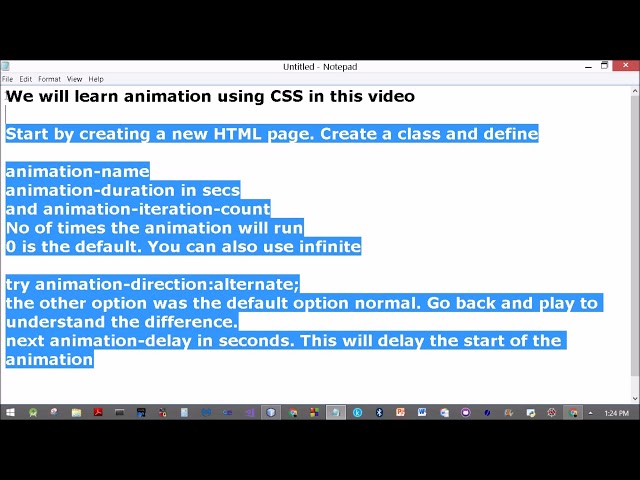 Basics of CSS Animation