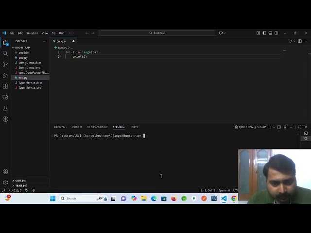 Pattern Programs in Python with Debugging