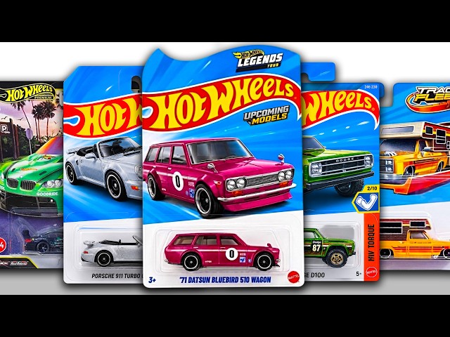 Exhibición - Hot Wheels Legends Tour Datsun Bluebird, STH Dodge D100, Silverado Driftcation y TMWK