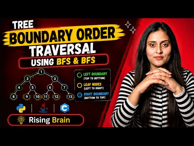 Boundary Traversal of Binary Tree | BFS & DFS Approach | Java, Python, C++ | Interview Problem