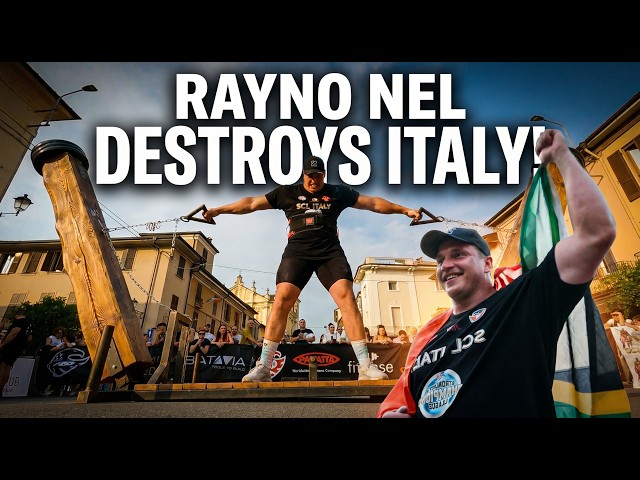 The Worlds Strongest Man Rayno Nel Destroys Italy!