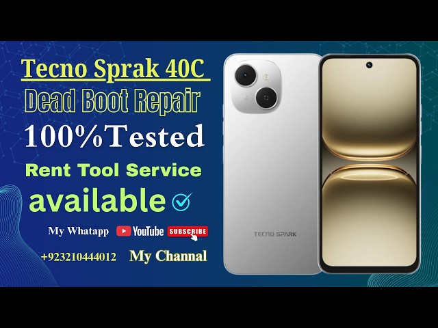 Tecno Spark 40C Dead Boot Repair | Flash File | Firmware | 2026 I.T Mobile Point