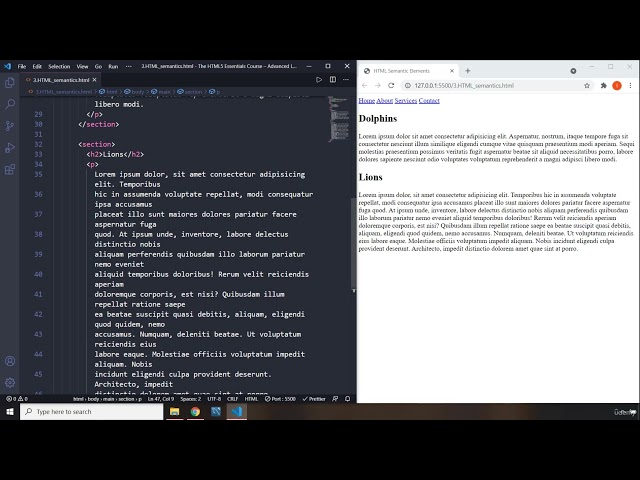 3  HTML Semantic Elements