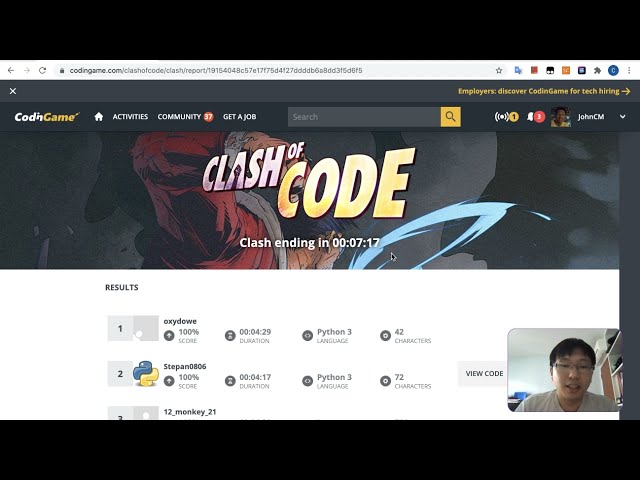 CodinGame | My fastest CodinGame puzzle solving ever! Ending with a tough ASCII puzzle.