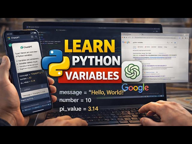 Python Variables Explained | Naming Rules & Scope of Variables (Beginner's Guide) | VS Code