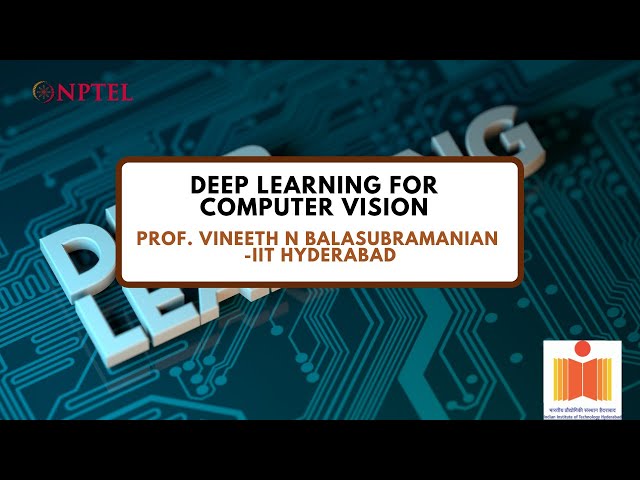 Deep Learning for Computer Vision - Course Introduction