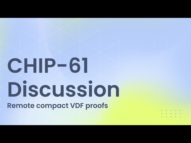 CHIP-61 Discussion -- Remote compact VDF proofs