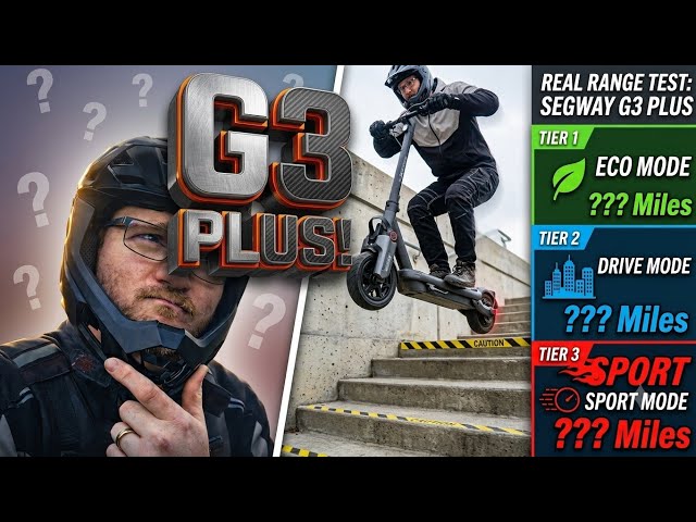 Segway Ninebot MAX G3 PLUS FULL REVIEW - 3 Full Range Tests - Okay FINE, It's THAT Good
