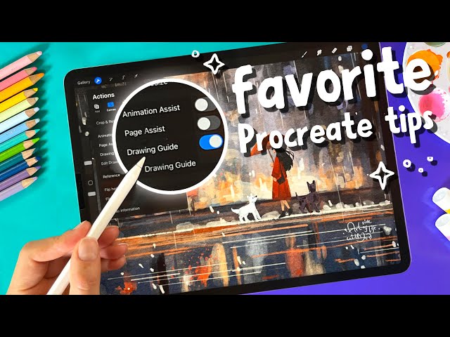 🤩 My 10 Favorite PROCREATE TIPS I wish I knew when starting out (no.7 and 9 are 😍)