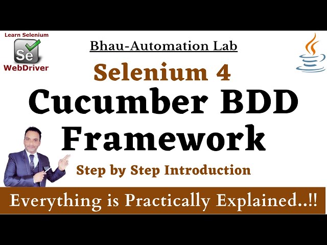 Cucumber BDD Framework |  Step-by-Step Introduction | Gherkin | Java | Selenium 4 | java Part -1