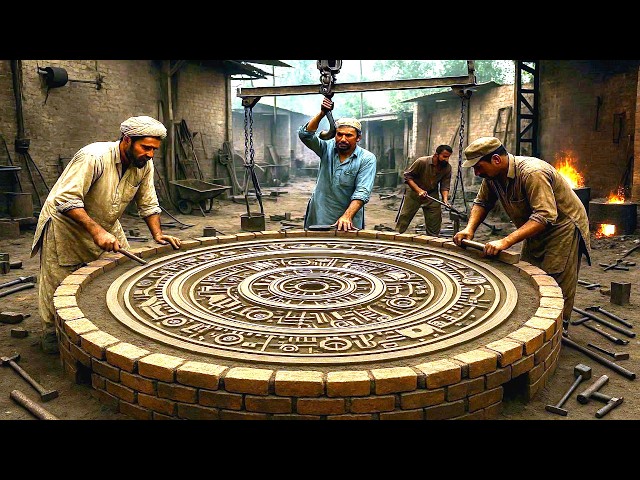 High Level Skills - Pakistani Workshop Makes Giant Steel Wheels - @Pakistani-Hands
