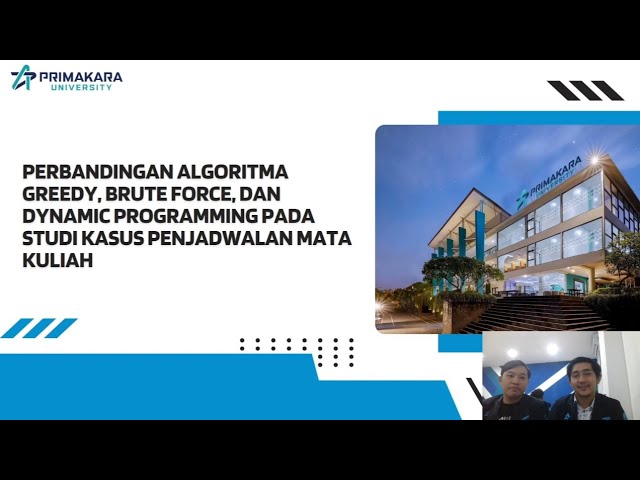 Perbandingan algoritma greedy, brute force dan dp pada studi kasus penjadwalan mata kuliah - DAA