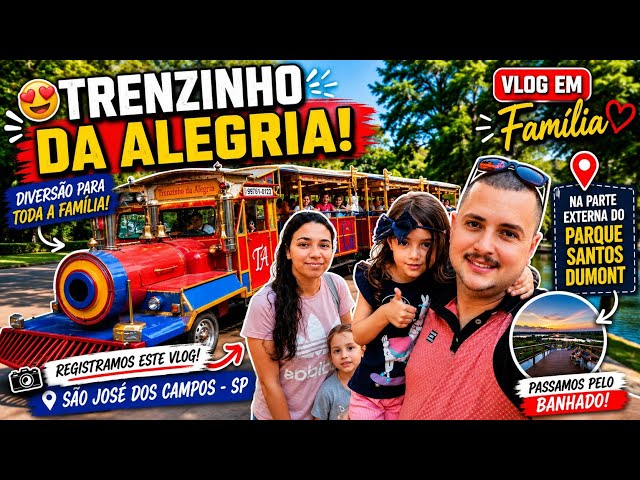 SÃO JOSÉ DOS CAMPOS 259 ANOS 🎉 Vlog em Família - Trenzinho da Alegria, Parque Santos Dumont (SP) 