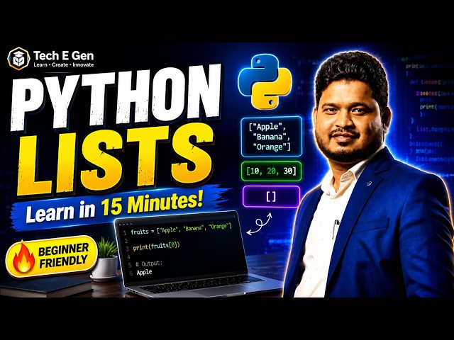 Introduction to Lists in Python | Complete Python Tutorial for Beginners | Sujit Sir