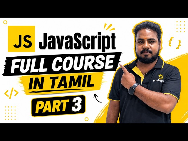 JavaScript Full Course in Tamil - Part 3 | Data Types in JavaScript | Payilagam