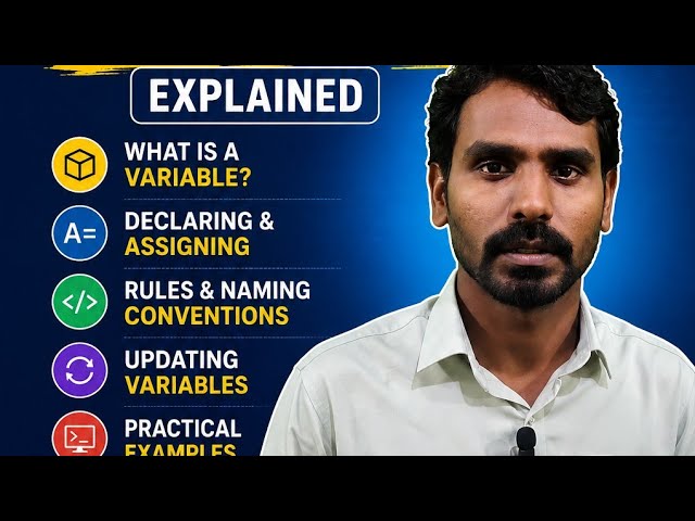 Python Variables Explained | Python Tutorial for Beginners | Shivam Tech Institute Bidar