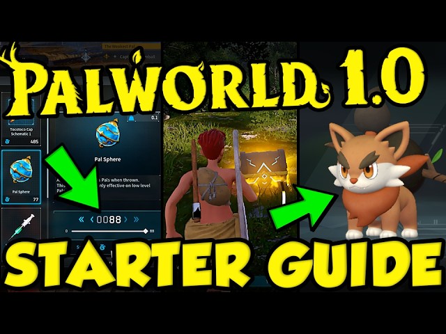 ULTIMATE PALWORLD BEGINNER GUIDE! Best Starter Guide Palworld 1.0 Update