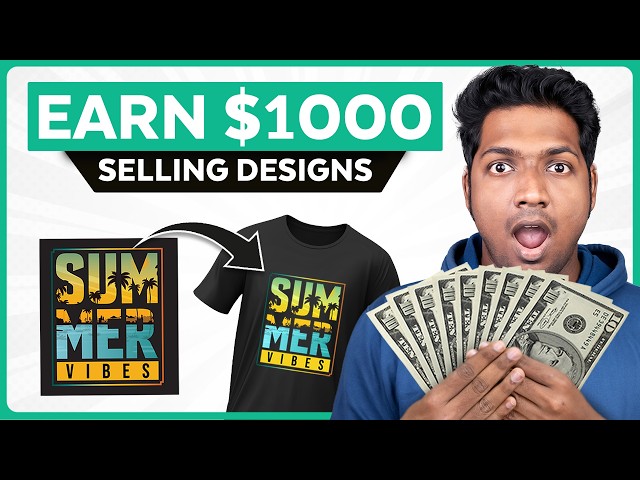 How to Earn Monthly by Selling Designs Online | Earn Passive Income