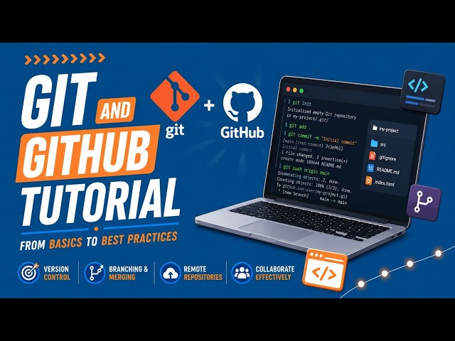Git and GitHub Tutorial | From Basics to Best Practices