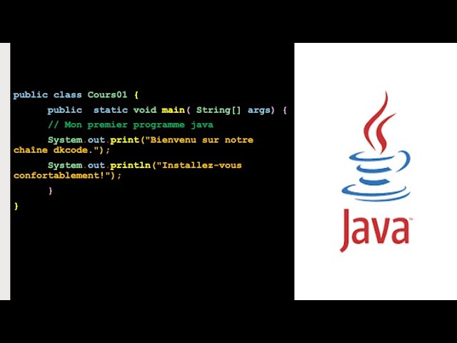Langage JAVA - Installation JDK & IntelliJ IDEA + Premier programme JAVA -  COURS#01