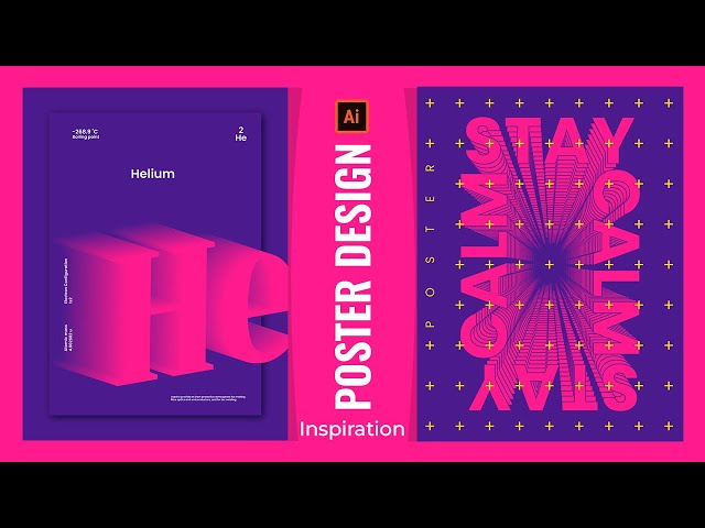 Modern Poster Design Tutorial | Illustrator