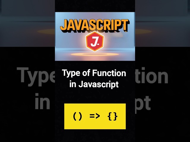 Day 9 | Types of Functions in JavaScript Explained  #short#shorts#viral#javascript #js#tranding