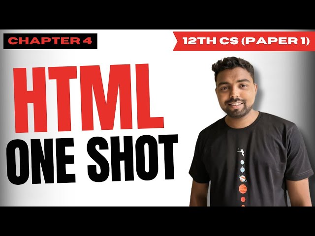4. HTML | Computer Science Paper 1 | Maharashtra Board  2024