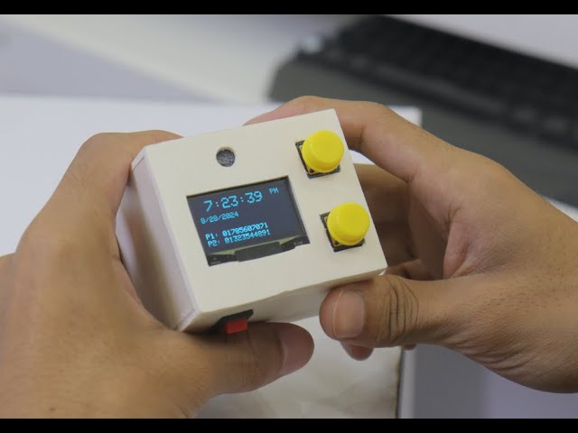 DIY Two-Button Mobile Phone for Kids | Arduino Mini Phone Project | IdeaToProject