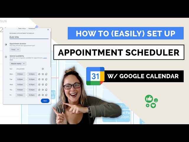 Google Appointment Booking Scheduler: Set Up a Booking Page With Google Calendar