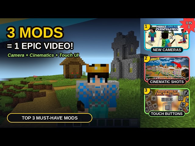 Minecraft PE Ban Gaya Java PC? 🤫 Top 3 Secret Mods!#banarasigamer2