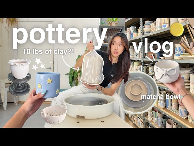POTTERY VLOG ⭐️ what I threw with 10 POUNDS OF CLAY!