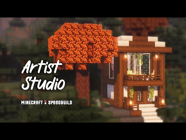 Artist Studio | Minecraft Creative Workspace Speedbuild - No Commentary