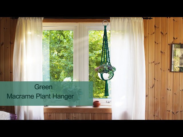 2026-NEW Updated!!! Green plant hanger making tutorial for macrame beginners/step by step 
