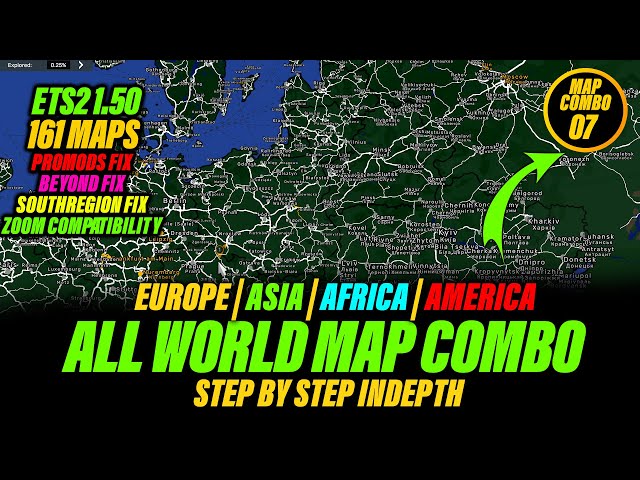 All World Map Combo For ETS2 1.50 | Step by Step Full Guide