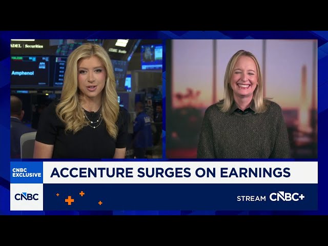 Accenture finishes year with $85 billion of new business, says CEO Julie Sweet