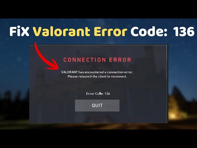 Fix Valorant - Error Code: 136 (Full Guide 2026)