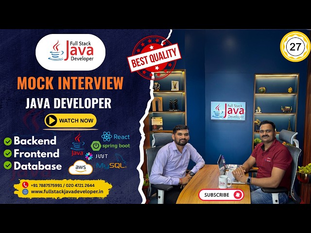 3.5 Years Experience + Banking Domain + Mock Interview + Java Full Stack.