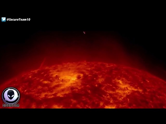 10 MASSIVE Unknown UFO Objects Visit The Sun SECURETEAM10.COM