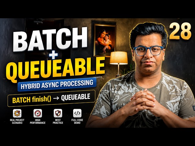 Batch + Queueable Apex  | Hybrid Async Processing | Batch finish() → Queueable | Episode 28