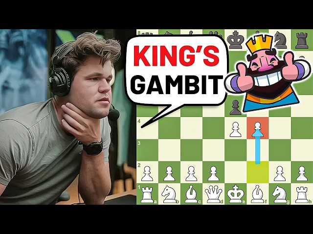 Magnus Carlsen Teaches the Deadly King’s Gambit! ♟️🔥