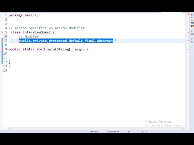 Core Java Interview Question   Access Specifiers vs Access Modifiers