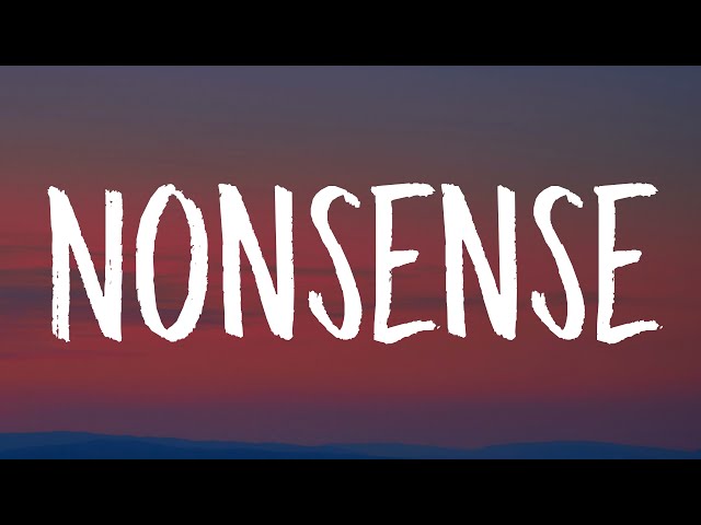 Sabrina Carpenter - Nonsense (Lyrics)