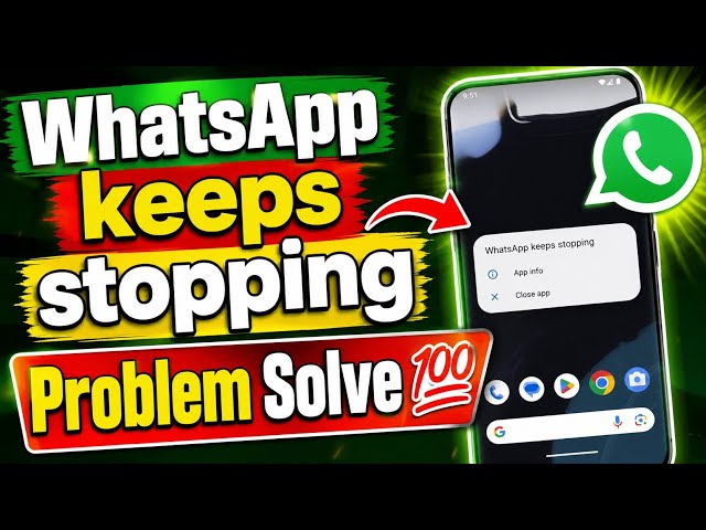 WhatsApp Keeps Stopping Problem Fix | How to Fix WhatsApp Keeps Stopping Error (2026)