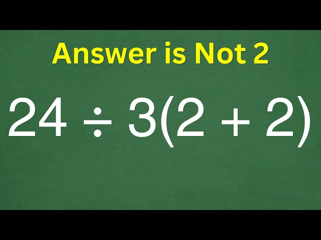 The Answer Is Not What You Think — Most People Are Wrong!