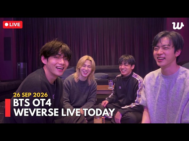 🔴 [MULTI SUB] BTS TAEHYUNG, JUNGKOOK, JIN & JIMIN FULL Weverse Live TODAY (Sep 26, 2026) 💜