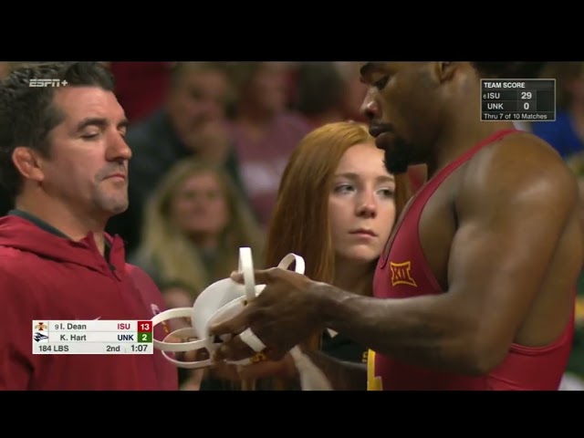 184lbs Isaac Dean (Iowa State) vs Kaden Hart (Nebraska Kearney)