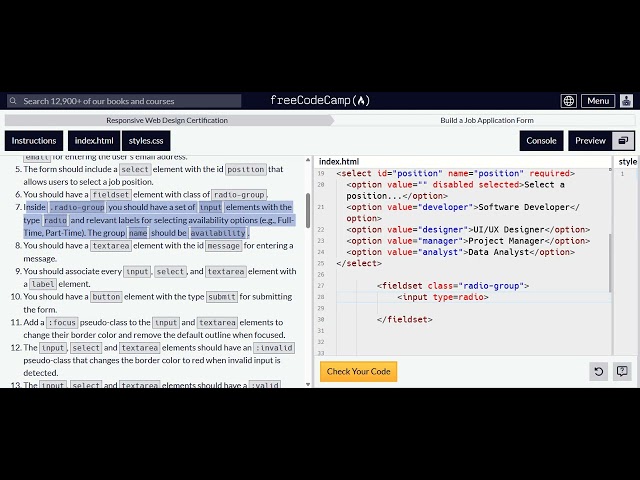 FreecodeCamp Learn Css Ep 27 Lab